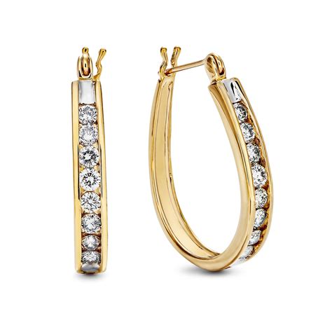 chanel diamond hoop earrings.